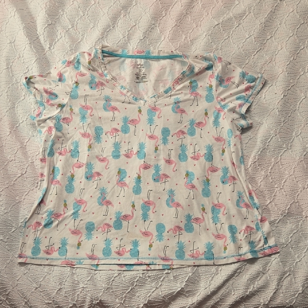 3/$10 Secret Treasures Flamingo and Palm Sleepwear